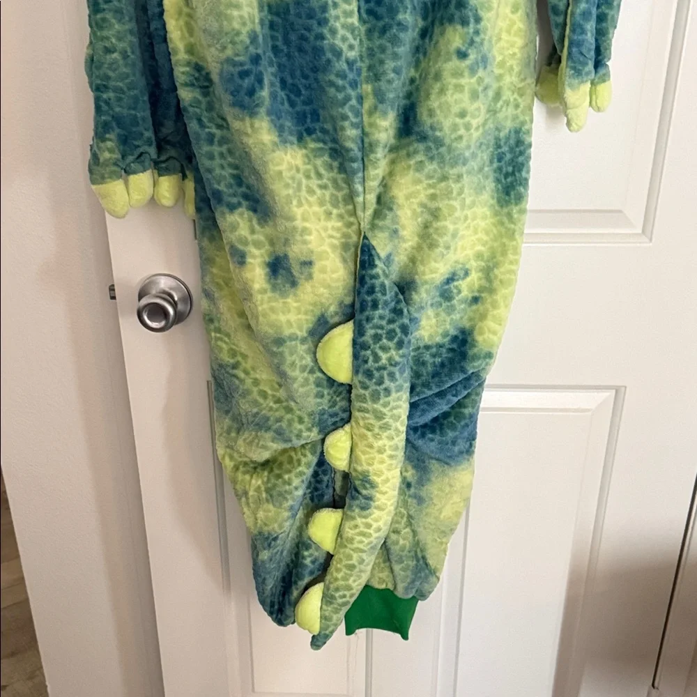 Vibrant Blue and Green Dinosaur Onesie - Picture 5 of 6